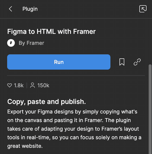 framer plugin in figma